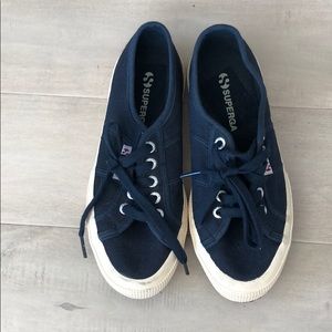 Superga Navy sneakers - never worn outside